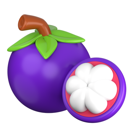 Mangosteen  3D Icon