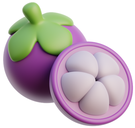 Mangosteen  3D Icon