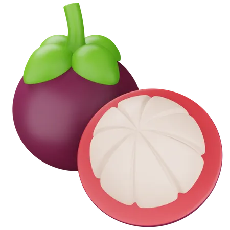 Mangosteen 3D Icon
