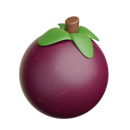 Mangosten  3D Illustration