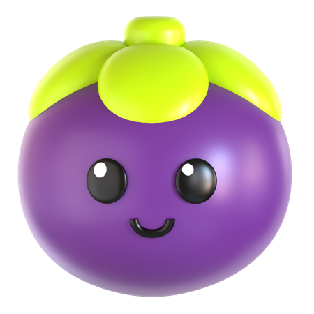 Mangostão  3D Icon