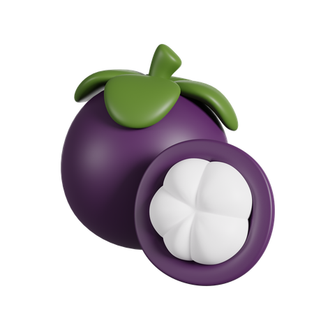 Mangostão  3D Icon