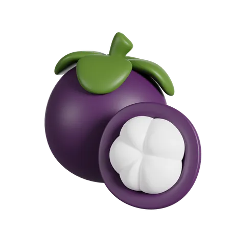 Mangostão  3D Icon