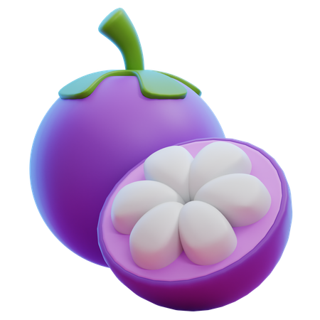 Mangostão  3D Icon