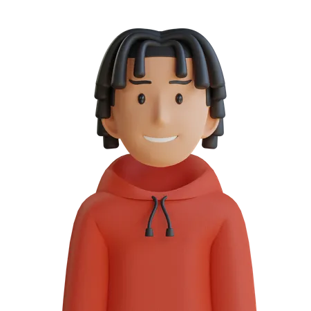 Dreadlock-Jacke für Männer  3D Icon