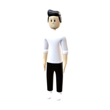 Mann in stehender Pose  3D Icon