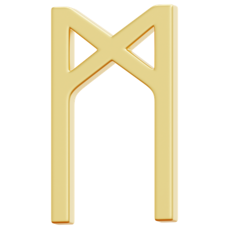 Mannaz  3D Icon