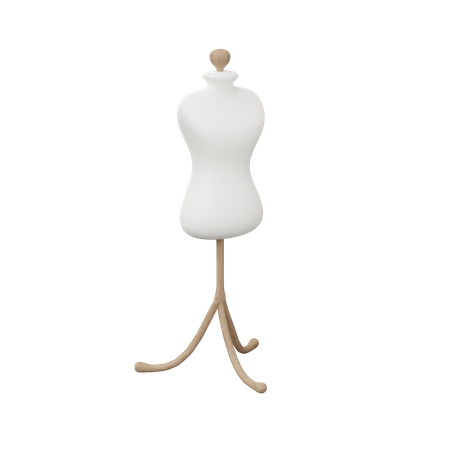 Mannequin Stand 3D Icon