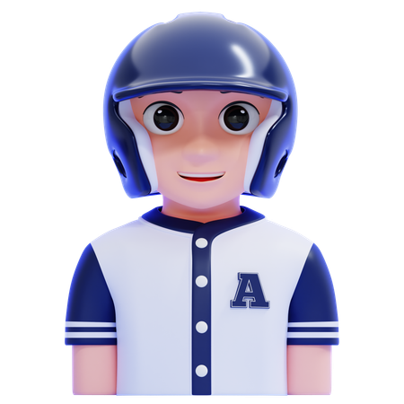 Männliche Baseballspieler  3D Icon