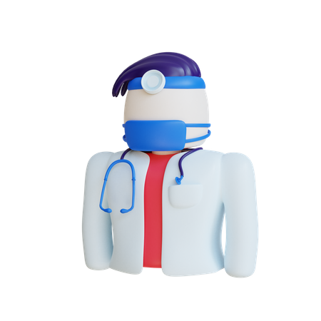Männlicher Arzt  3D Illustration