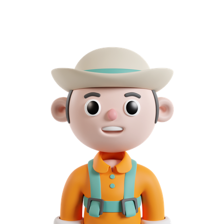 Männlicher Bauer  3D Icon