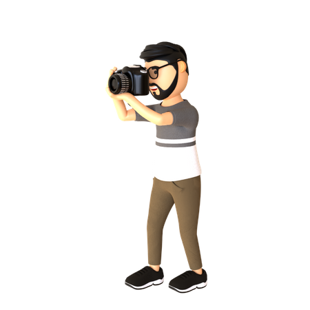 Männlicher Fotograf  3D Icon