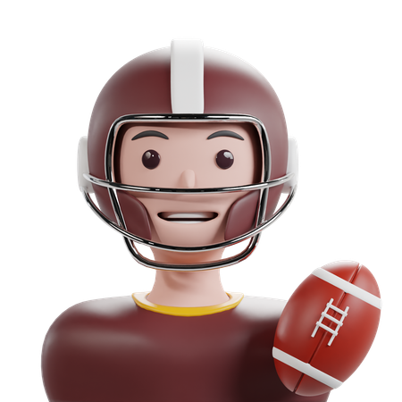 Männlicher Fußballspieler  3D Icon
