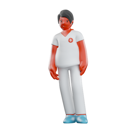 Männlicher Patient  3D Illustration