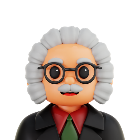 Männlicher Richter  3D Icon