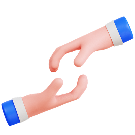 Mano amiga  3D Icon