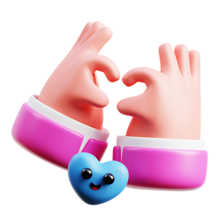 Amor de mano  3D Icon