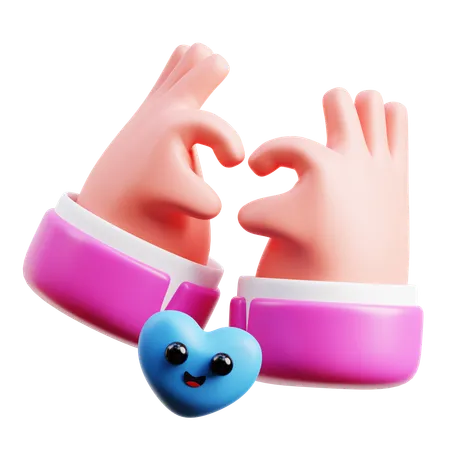 Amor de mano  3D Icon