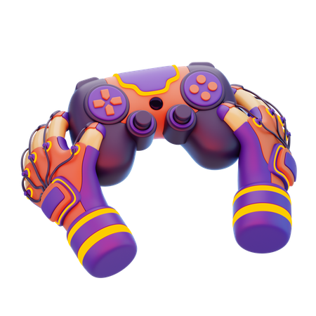 Mano Con Vr Joystick Futurista  3D Icon