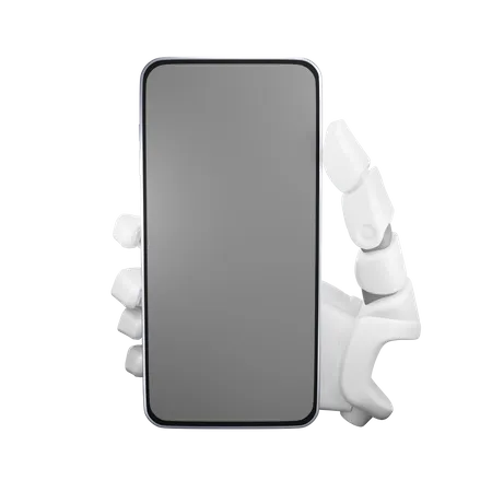 Teléfono sosteniendo gesto de la mano  3D Illustration