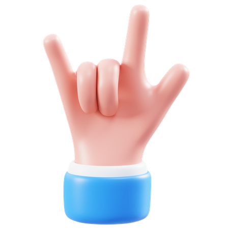 Mano de metal  3D Icon