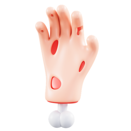 Mano aterradora  3D Icon