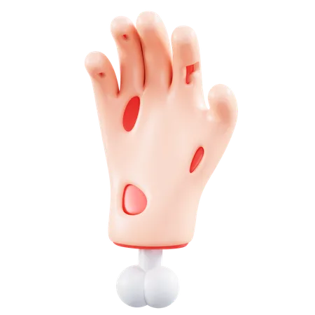 Mano aterradora  3D Icon