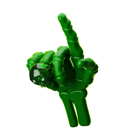 Mano aterradora  3D Icon