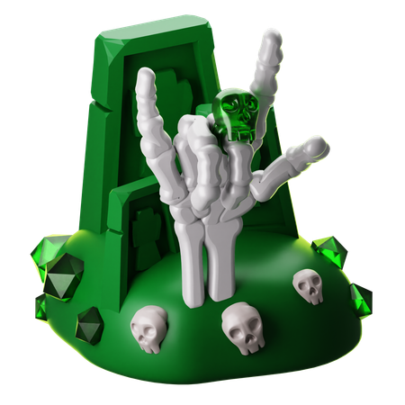 Mano aterradora  3D Icon