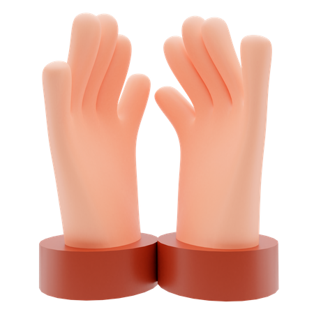 Mano de oración  3D Illustration