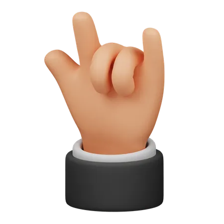 Mano de roca  3D Icon