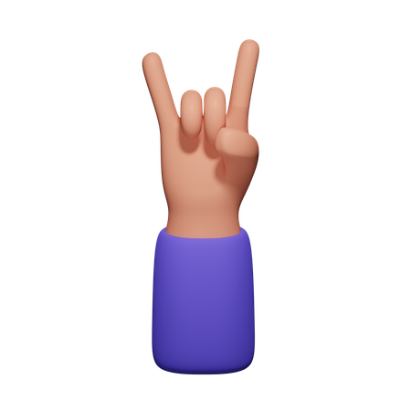 Mano de roca  3D Icon