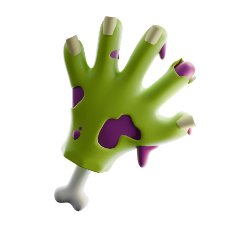 Mano zombi  3D Icon