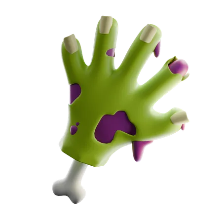 Mano zombi  3D Icon