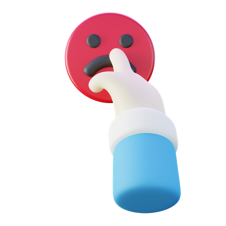 Mano del cliente decepcionado  3D Icon