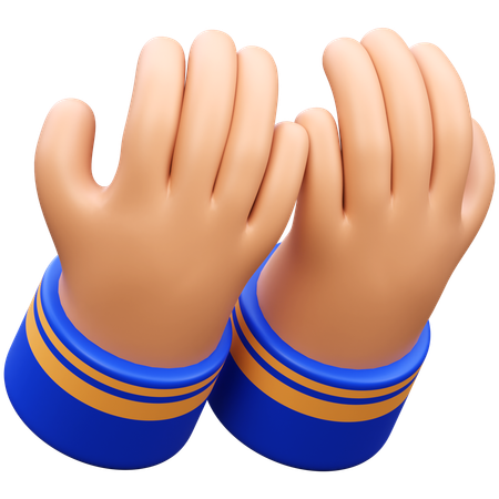 Mano orando  3D Icon