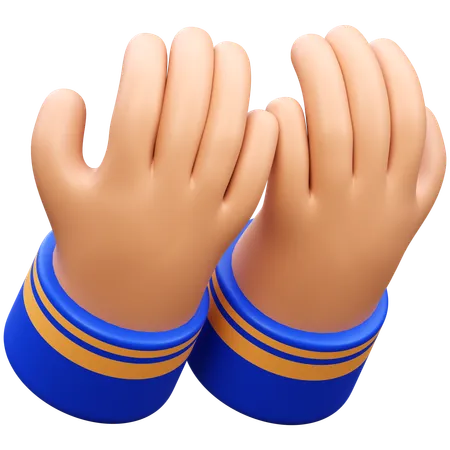 Mano orando  3D Icon