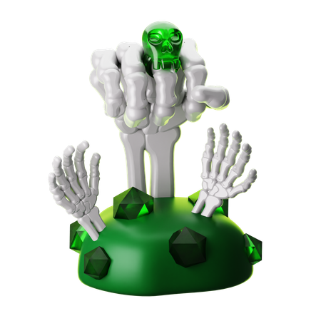 Mano esqueleto  3D Icon