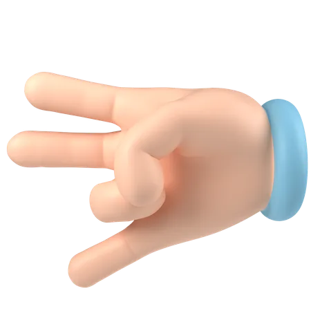 Mano sorpresa  3D Icon