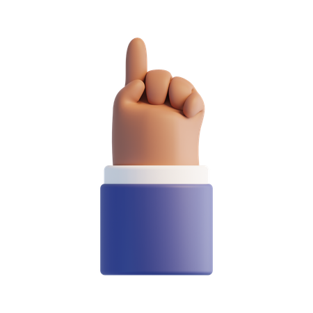 Mano número uno  3D Icon