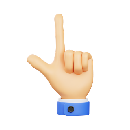 Mano que señala con el dedo  3D Icon