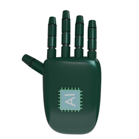 Mano Robot HandUp Esmeralda  3D Icon