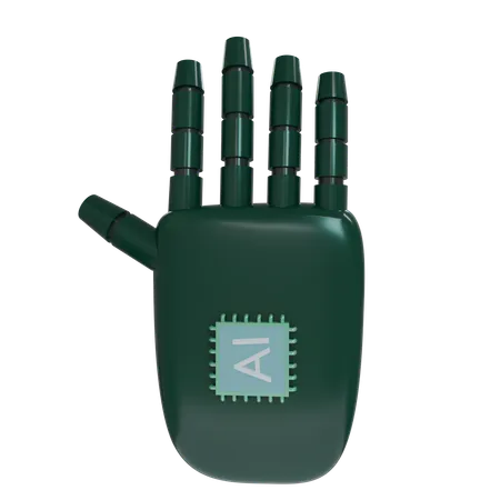 Mano Robot HandUp Esmeralda  3D Icon