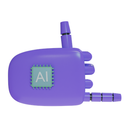 Mano Robot RockOn Violeta  3D Icon