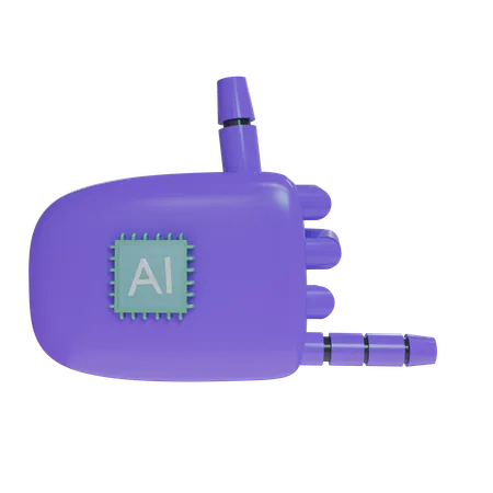 Mano Robot RockOn Violeta  3D Icon