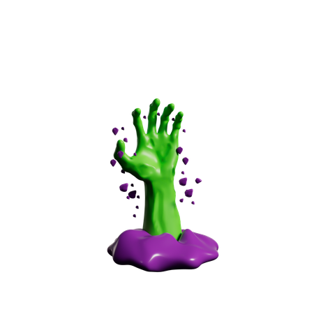 Mano zombi  3D Icon