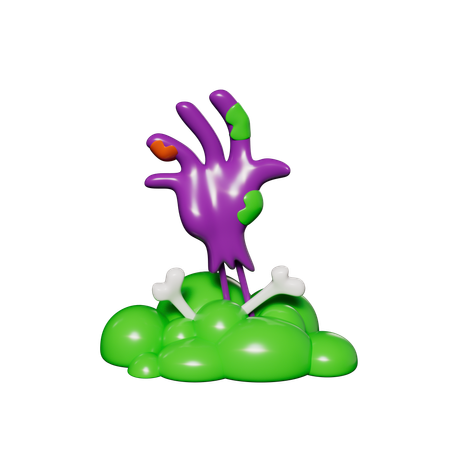 Mano zombi  3D Icon