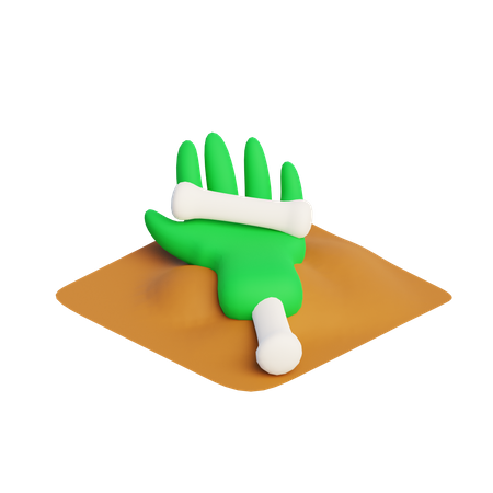 Mano zombi  3D Illustration