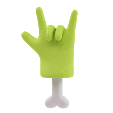 Mano zombi  3D Icon