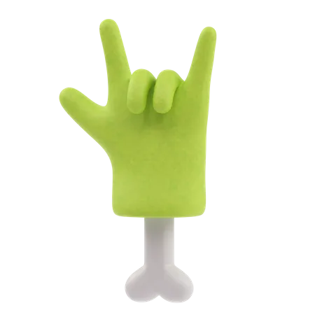 Mano zombi  3D Icon